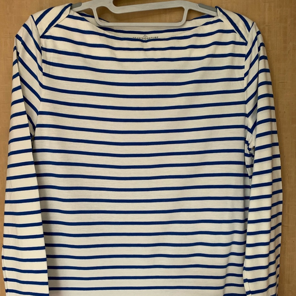 L.L. Bean Signature Modal Top Cobalt Blue Size S